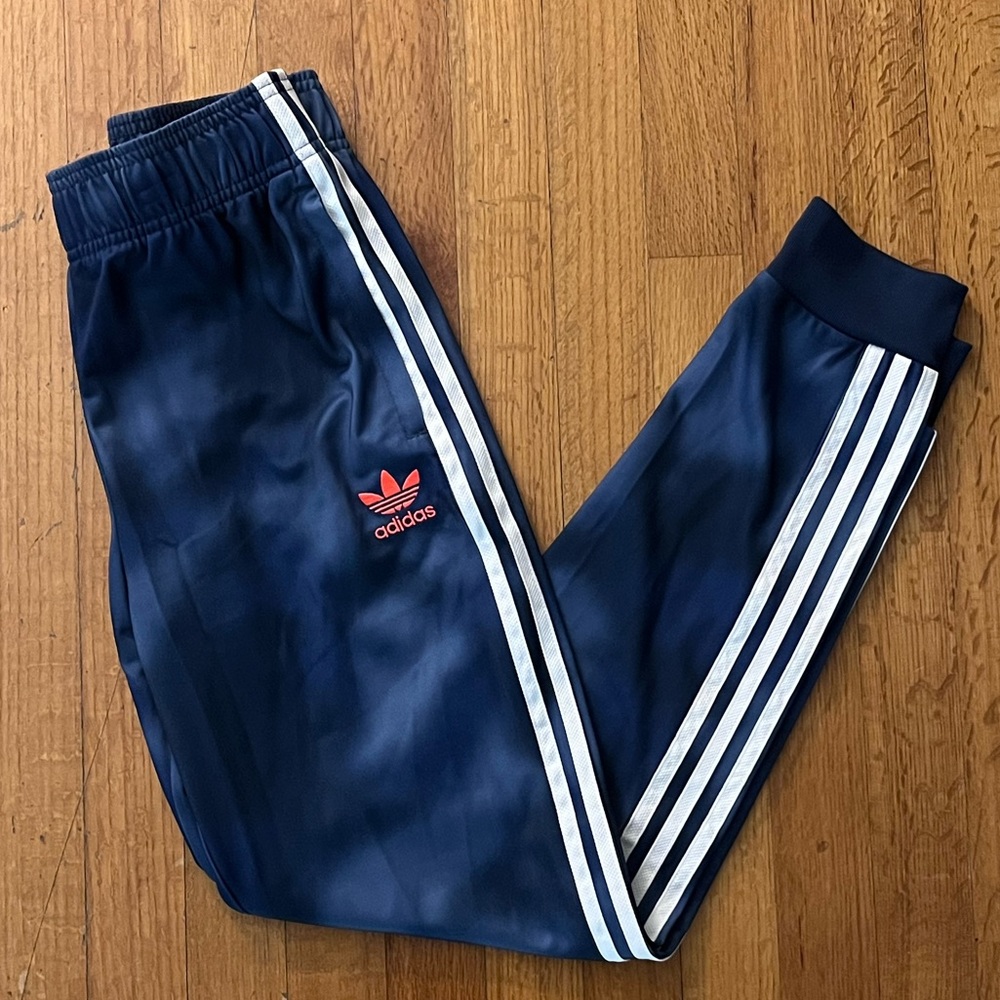 Adidas Big Boys Cuffed Tie Dye Jogger Pants Size L